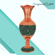 Copper and Turquoise Vase