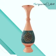 Turquoise inlaid vase